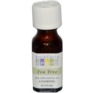 Aura Cacia, Pure Essential Oil, Tea Tree, .5 fl oz (15 ml)