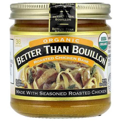 <img alt="Better Than Bouillon, Organic Roasted Chicken Base, 8 oz (227 g)" title="Better Than Bouillon, Organic Roasted Chicken Base, 8 oz (227 g),098308002802"