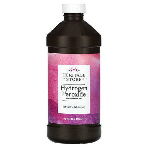 <img alt="Heritage Store, Hydrogen Peroxide Mouthwash, Refreshing Wintermint, 16 fl oz (473 ml)" title="Heritage Store, Hydrogen Peroxide Mouthwash, Refreshing Wintermint, 16 fl oz (473 ml),076970080144"