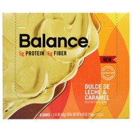 Balance Bar, Nutrition Bar, Dulce De Leche & Caramel, 6 Bars, 1.41 oz (40 g) Each