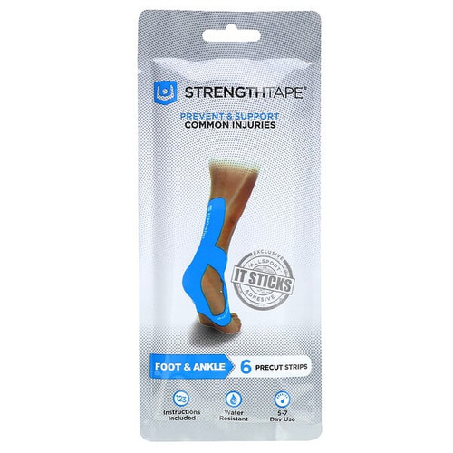 <img alt="Strengthtape, Kinesiology Tape Kit, Foot & Ankle, 6 Precut Strips" title="Strengthtape, Kinesiology Tape Kit, Foot & Ankle, 6 Precut Strips,749836600113"