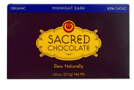 3 PACK of Sacred Chocolate Rectangular Bar Midnight Dark -- 1.33 oz