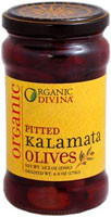 3 PACK of Divina Organic Kalamata Pitted Olives -- 10.2 oz