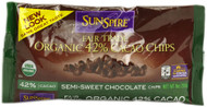 SunSpire, Organic 42% Cacao Chips,  Chocolate - 9 oz