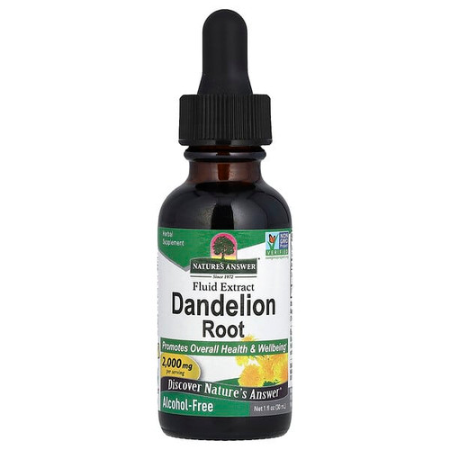 <img alt="Natures Answer, Fluid Extract, Dandelion Root, Alcohol Free, 2,000 mg, 1 fl oz (30 ml)" title="Natures Answer, Fluid Extract, Dandelion Root, Alcohol Free, 2,000 mg, 1 fl oz (30 ml),083000006043"