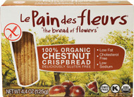 3 PACK of Le Pain des fleurs Organic Crispbread Gluten Free Chestnut -- 4.4 oz