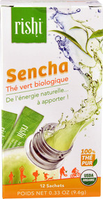 Rishi Tea, Organic Green Tea, Sencha, 12 Packets, 0.33 oz (9.6 g)