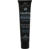 3 PACK OF Zion Health, ClayBrite, Activated Charcoal Toothpaste, Natural Mint Flavor, 4 oz (120 g)