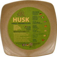 EcoSouLife Husk Small Square Plate Natural - 1 Dish