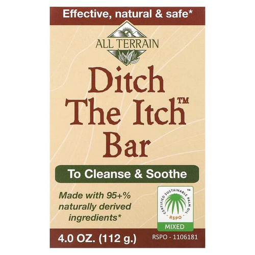<img alt="All Terrain, Ditch The Itch Bar Soap, 4 oz (112 g)" title="All Terrain, Ditch The Itch Bar Soap, 4 oz (112 g),608503060028"