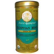 Zhenas Gypsy Tea, Organic, Egyptian Mint, Green Tea, 22 Sachets, 1.55 oz (44 g)