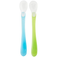 3 PACK of Green Sprouts Baby Care Feeding Spoons 2 Pack Blue 6-12 months -- 1 Pack