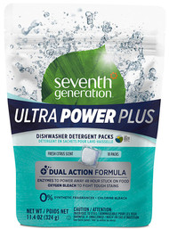 3 PACK of Seventh Generation Ultra Power Plus Dishwasher Detergent Packs Fresh Citrus -- 18 Packs