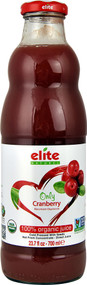 Elite Naturel 100% Organic Juice  Only Cranberry - 23.7 fl oz