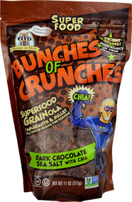 3 PACK of Bakery On Main Bunches of Crunches Gluten Free Superfood Grainola Dark Chocolate Sea Salt with Chia -- 11 oz