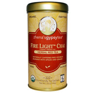Zhenas Gypsy Tea, Fire Light Chai, Herbal Red Tea, Caffeine Free, 22 Tea Sachets, 1.55 oz (44 g)