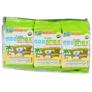 3 PACK OF SeaSnax, Grab & Go, Premium Roasted Seaweed Snack, Wasabi, 6 Pack, 0.18 oz (5 g) Each