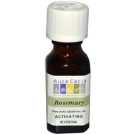 Aura Cacia, Pure Essential Oil, Rosemary, .5 fl oz (15 ml)