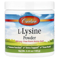 <img alt="Carlson, L-Lysine Powder, 3.53 oz (100 g)" title="Carlson, L-Lysine Powder, 3.53 oz (100 g),088395068850"
