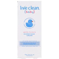 3 PACK of Live Clean Baby Gentle Moisture Diaper Rash Cream -- 2.6 oz