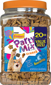 Purina Friskies Party Mix Crunch Cat Treats Beachside - 20 oz