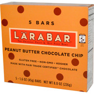 3 PACK of Larabar, Peanut Butter Chocolate Chip, 5 Bars, 1.6 oz (45 g) Each