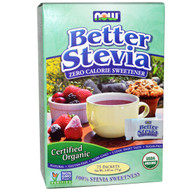 3 PACK of Now Foods, Organic Better Stevia, Zero-Calorie Sweetener, 75 Packets, 2.65 oz (75 g)