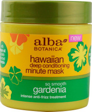 Alba Botanica, Hawaiian Deep Conditioning, Minute Mask, Gardenia, 5.5 oz (156 g)