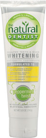 The Natural Dentist, Healthy Teeth & Gums Whitening Fluoride Toothpaste, Peppermint Twist, 5.0 oz (142 g) (Discontinued Item)