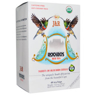 3 PACK OF J&R Port Trading Co., Pure Rooibos Red Tea, Caffeine Free, 40 Tea Bags, 3.53 oz (100 g)