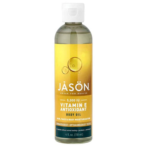<img alt="Jason Natural, Vitamin E Antioxidant Body Oil, 4 fl oz (118 ml)" title="Jason Natural, Vitamin E Antioxidant Body Oil, 4 fl oz (118 ml),078522050018"