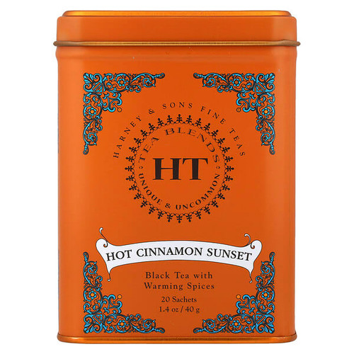 <img alt="Harney & Sons, HT Tea Blends, Hot Cinnamon Sunset, 20 Tea Sachets, 1.4 oz (40 g)" title="Harney & Sons, HT Tea Blends, Hot Cinnamon Sunset, 20 Tea Sachets, 1.4 oz (40 g),636046316081"