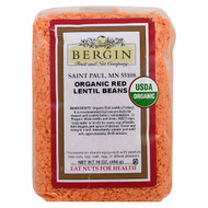 Bergin Fruit and Nut Company, Organic Red Lentil Beans, 16 oz (454 g)