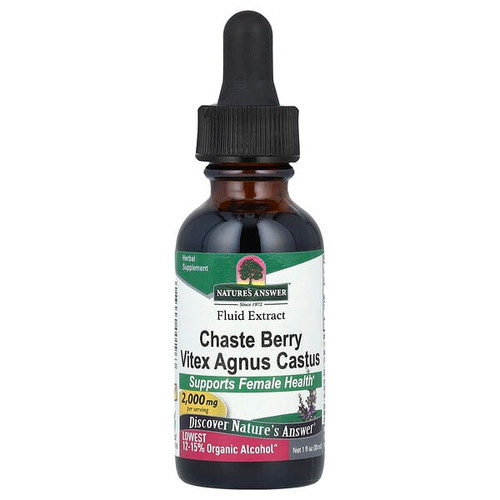 <img alt="Natures Answer, Chaste Berry Vitex Agnus Castus, Fluid Extract, 2,000 mg, 1 fl oz (30 ml)" title="Natures Answer, Chaste Berry Vitex Agnus Castus, Fluid Extract, 2,000 mg, 1 fl oz (30 ml),083000001963"