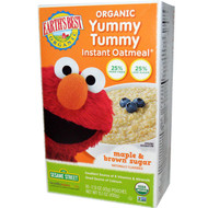 Earths Best, Organic Yummy Tummy Instant Oatmeal, Maple & Brown Sugar, 10 Pouches, 1.51 oz (43 g) Each