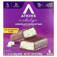 <img alt="Atkins, Endulge, Chocolate Coconut Bar, 5 Bars, 1.41 oz (40 g) Each" title="Atkins, Endulge, Chocolate Coconut Bar, 5 Bars, 1.41 oz (40 g) Each,637480075060"