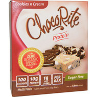 HealthSmart Foods, ChocoRite Cookies n Cream Bars, 5 protein bars, 5.6 oz (32 g) Each