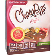 HealthSmart Foods, ChocoRite Bars, Red Velvet Cake, 5 Bars, 5.6 oz (32 g) Each