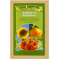 High Mowing Organic Seeds, Summer of Sunflowers, Organic Seed Collection, Variety Pack, 3 Packets