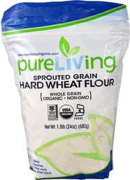 Pure Living Organic Sprouted Grain Hard Wheat Flour - 24 oz