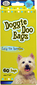 Four Paws, Doggie Doo Bags Baby Powder - 60 Bags