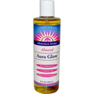 3 PACK of Heritage Products Aura Glow Massage Lotion Almond -- 8 fl oz
