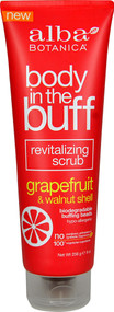 Alba Botanica Body in the Buff Revitalizing Scrub Grapefruit & Walnut Shell - 9 oz