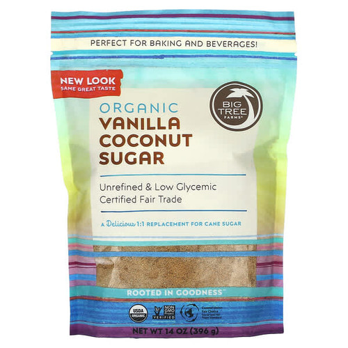 <img alt="Big Tree Farms, Organic Vanilla Coconut Sugar, 14 oz (396 g)" title="Big Tree Farms, Organic Vanilla Coconut Sugar, 14 oz (396 g),873204107000"