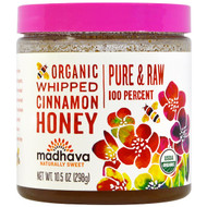 Madhava Natural Sweeteners, Organic Whipped Cinnamon Honey, 10.5 oz (298 g)