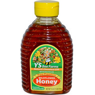 3 PACK of YS Eco Bee Farms Pure Premium Wildflower Honey -- 16 oz