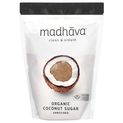 <img alt="Madhava, Organic Coconut Sugar, Unrefined, 16 oz (454 g)" title="Madhava, Organic Coconut Sugar, Unrefined, 16 oz (454 g),078314216004"