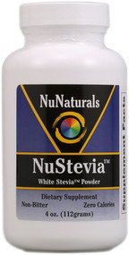 3 PACK of NuNaturals NuStevia White Stevia Powder -- 4 oz