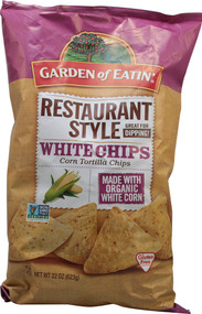 3 PACK of Garden of Eatin' Organic Restaurant Style White Corn Tortilla Chips -- 22 oz