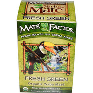 3 PACK of Mate Factor, Organic Yerba Mate, Fresh Green, 24 Tea Bags, 2.96 oz (84 g)